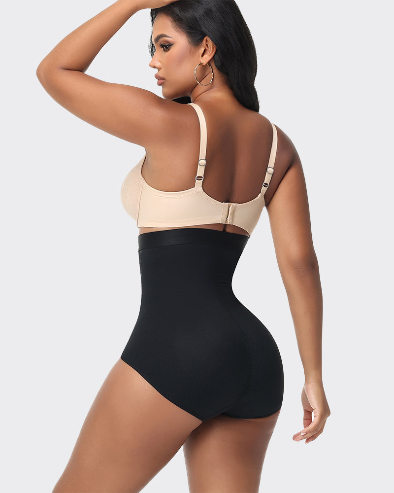 High Waist Butt Lifter Tummy Control Shapewear Zipper Hooked Panty