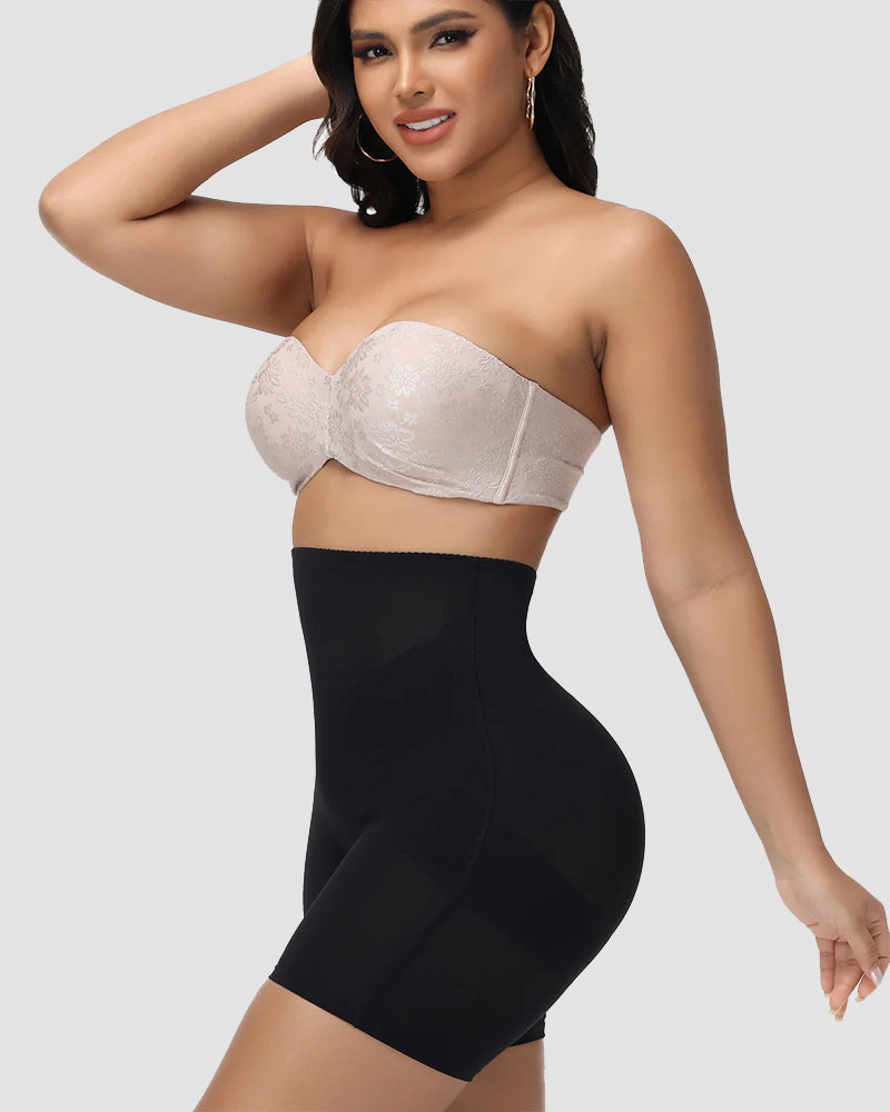 Shapshe® High Waist Mesh Cross Tummy Control Shaping Shorts