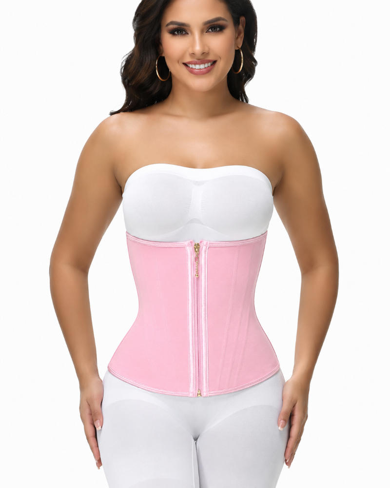 Zip & Breasted Waist Trainer Tummy Control Corset