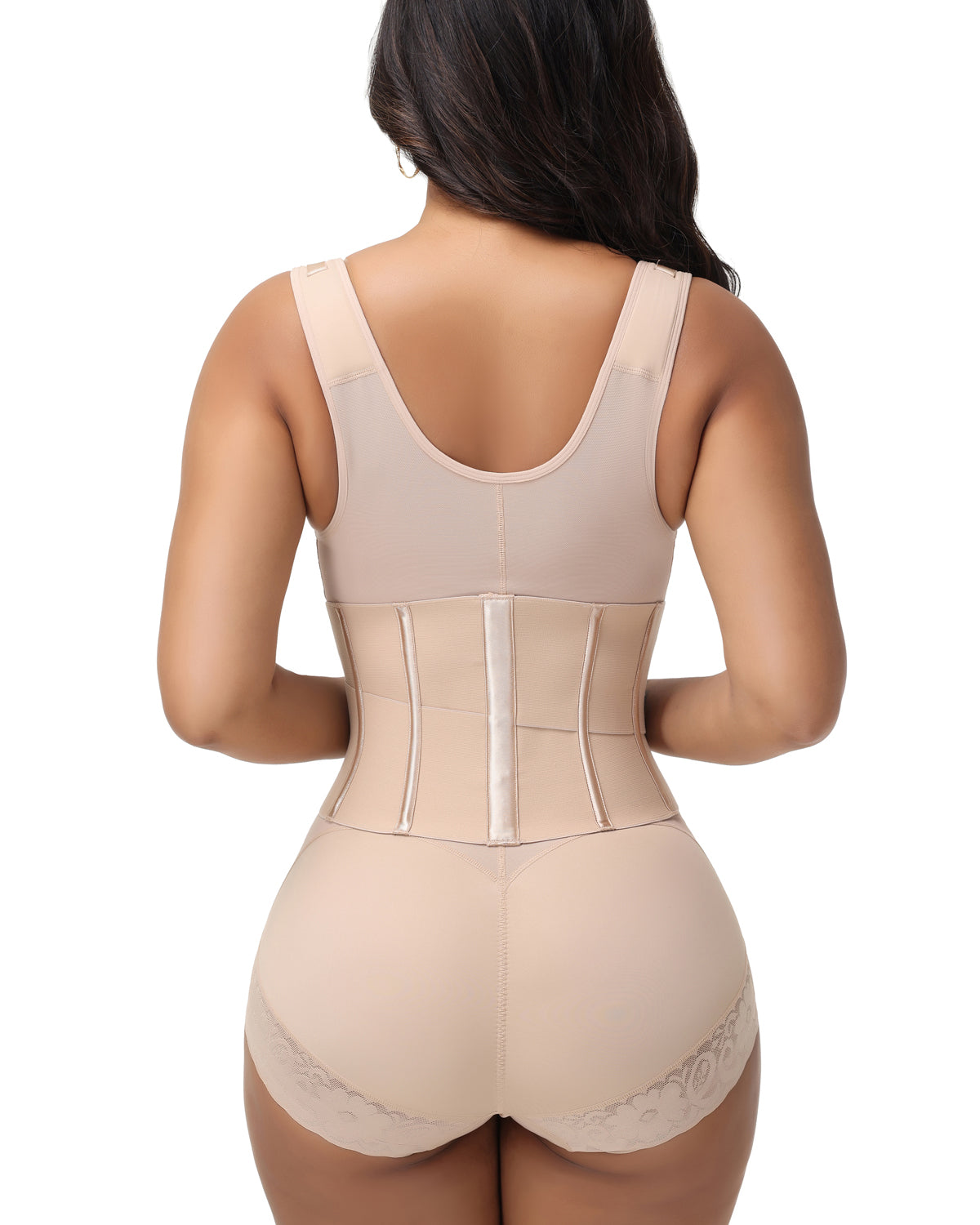Shapshe® Fajas Open Bust Double Layer Waist Trainer Body Shaper