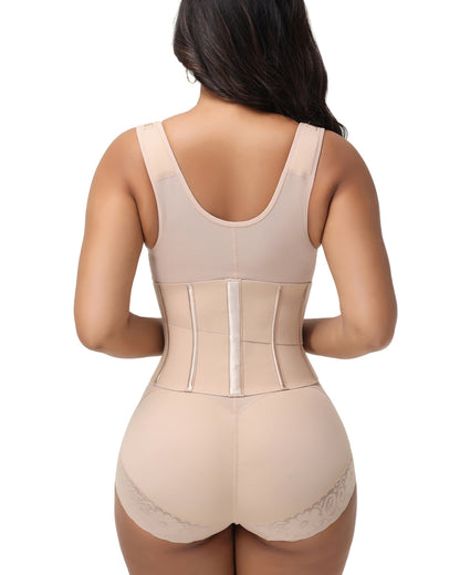 Shapshe® Fajas Open Bust Double Layer Waist Trainer Body Shaper