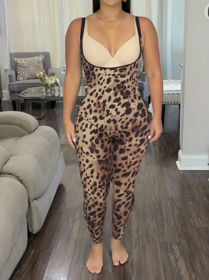 Seamless Slimming Open Bust Full Body Shapewear Jumpsuit Bodyshaper