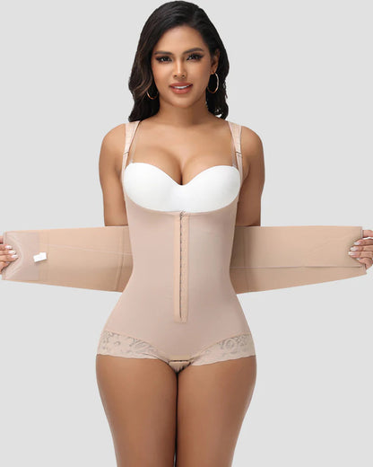 Shapshe® Fajas Open Bust Double Layer Waist Trainer Body Shaper