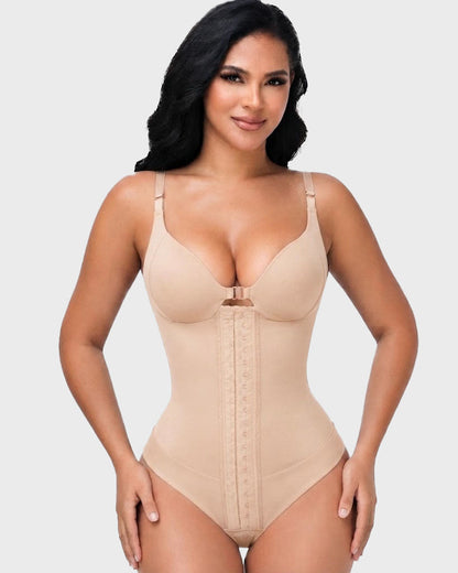 Fajas Colombianas Hourglass Steel Boned Thong Bodysuit Shapewear
