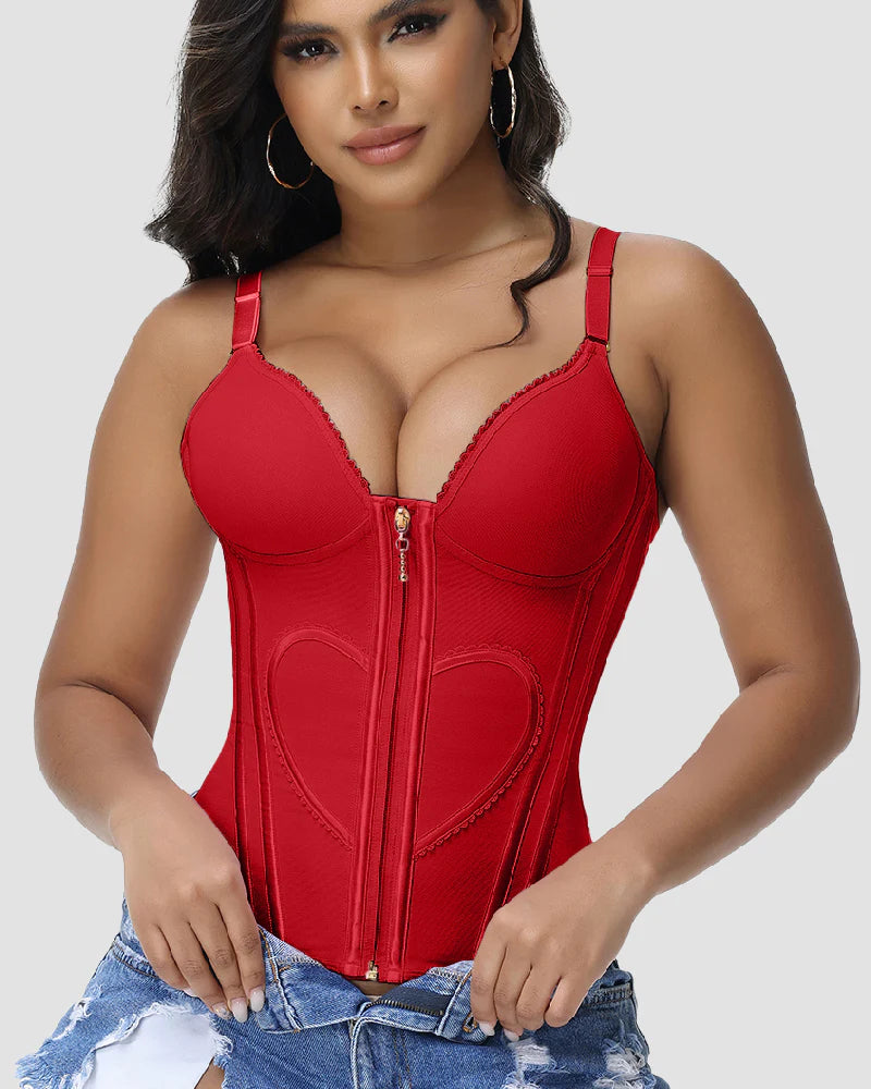 Shapshe® Love Pattern Waist Trainer with Built-in Bra
