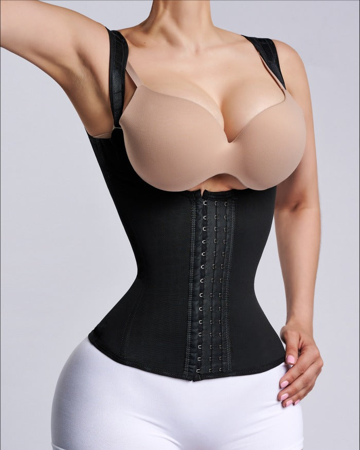 Hourglass Vest Tummy Control Waist Trainer Corset With Hook and Eye