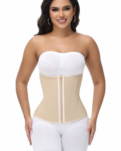 Zip & Breasted Waist Trainer Tummy Control Corset