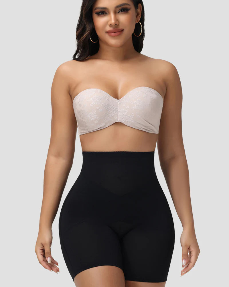 Shapshe® High Waist Mesh Cross Tummy Control Shaping Shorts