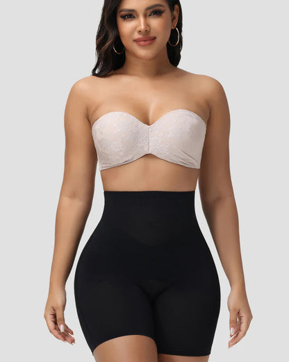 Shapshe® High Waist Mesh Cross Tummy Control Shaping Shorts