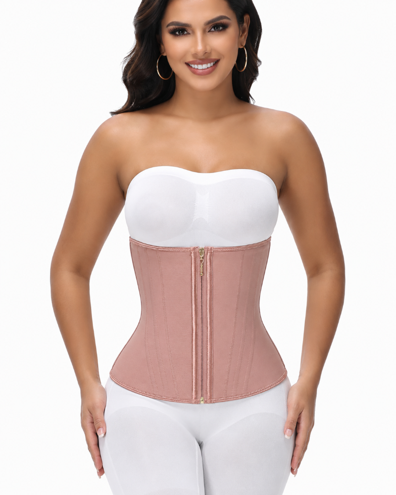 Zip & Breasted Waist Trainer Tummy Control Corset