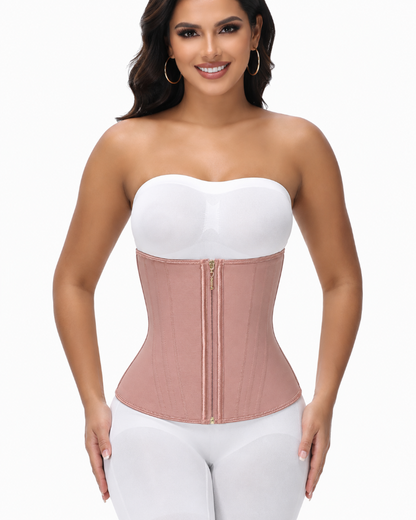 Zip & Breasted Waist Trainer Tummy Control Corset