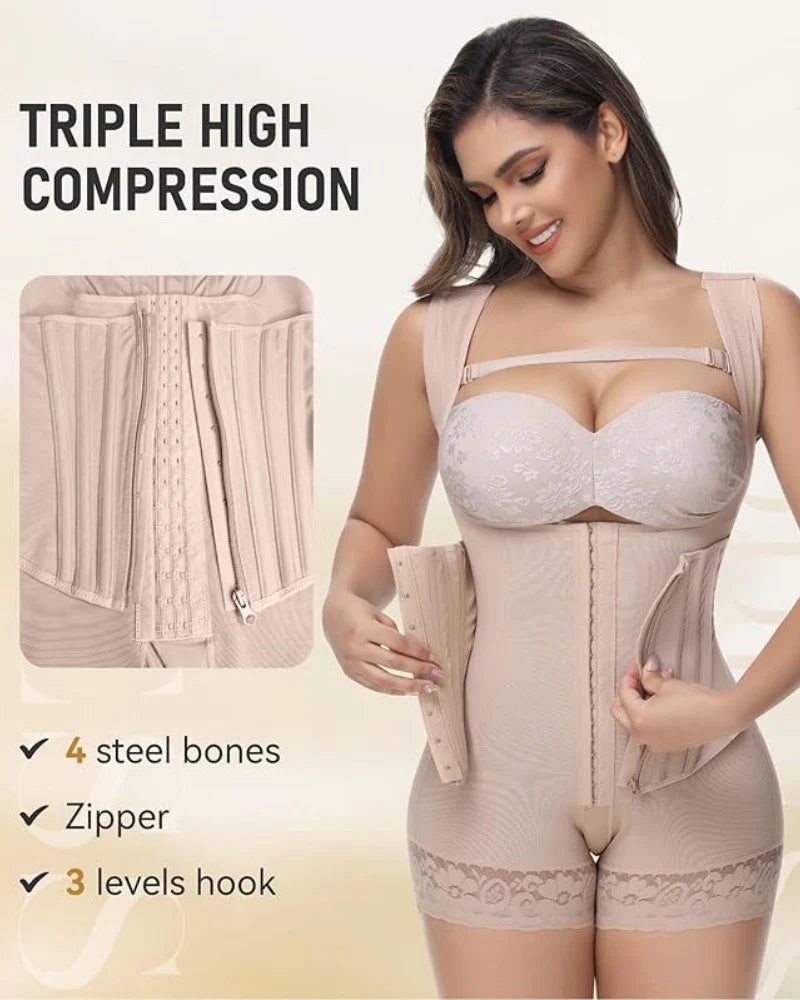 Shapshe® 9 Steel Bone Fajas Tummy Control Shapewear