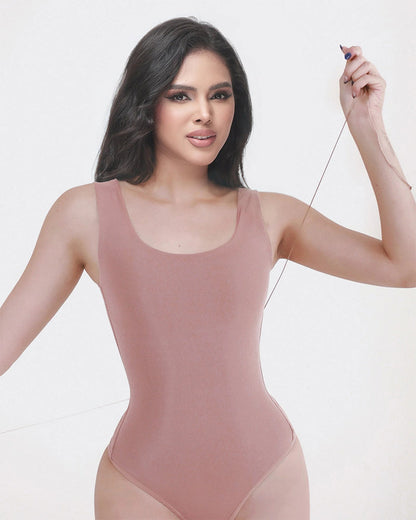 Shapshe® Seamless Back Lace-up Tummy Control Bodysuit