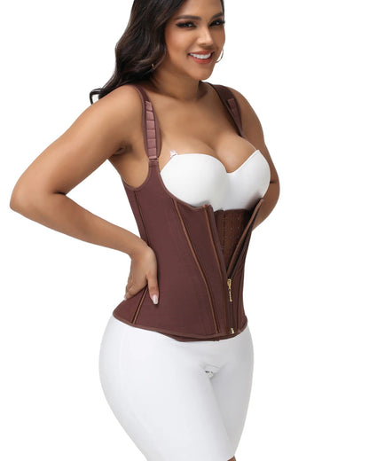 Shapshe® Open Bust Steel Bones Tummy Control Waist Trainer Vest