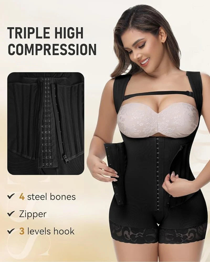 Shapshe® 9 Steel Bone Fajas Tummy Control Shapewear
