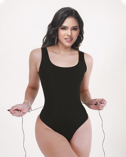 Shapshe® Seamless Back Lace-up Tummy Control Bodysuit